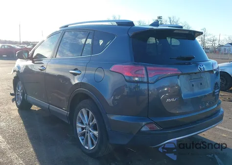 2016 Toyota Rav4 Hybrid Limited z USA, uszkodzony, nr VIN JTMDJREV5GD037667